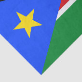 Südsudan-Flagge Seidenpapier (Ausschnitt)