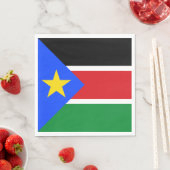 Südsudan-Flagge Serviette (Beispiel)