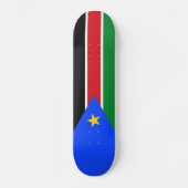 Südsudan-Flagge Skateboard (Vorderseite)
