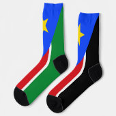 Südsudan-Flagge Socken (Linkes Detail)