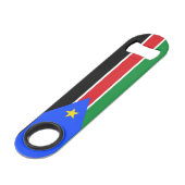 Südsudan-Flagge Speed Flaschenöffner (Vorderseite Schrägansicht)