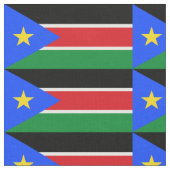 Südsudan-Flagge Stoff (Nahaufnahme)