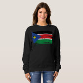 Südsudan-Flagge Sweatshirt (Vorne ganz)