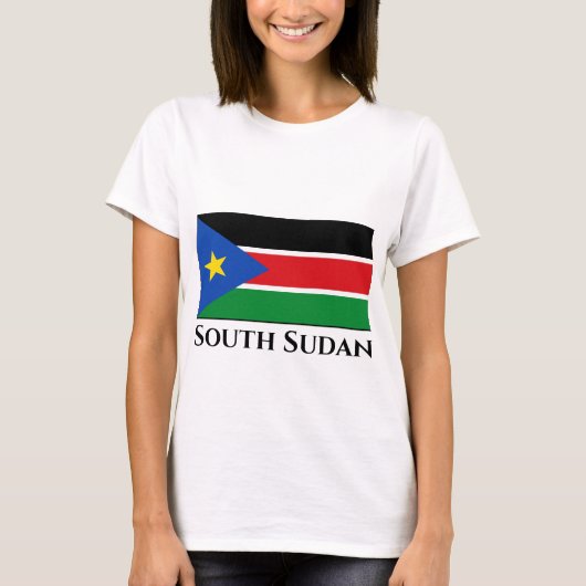 Südsudan-Flagge T-Shirt (Vorderseite)