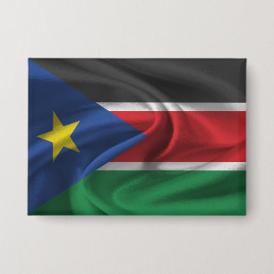 Südsudan-Flaggen-Button Button