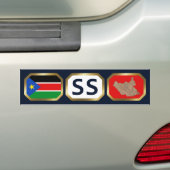 Südsudan Flaggenplan-Autoaufkleber Autoaufkleber (Auf Auto)