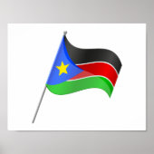 Südsudan-Flaggenposter Poster (Vorne)
