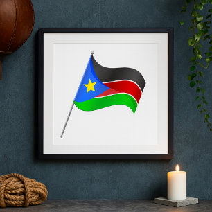 Südsudan-Flaggenposter Poster