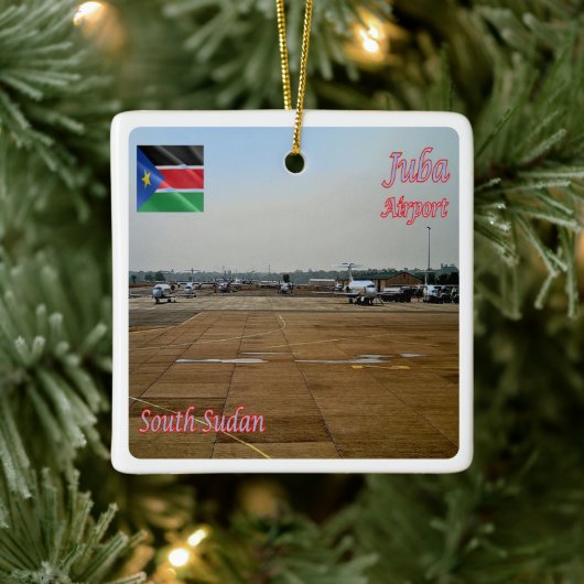 SÜDSUDAN, Juba, Afrika, Keramikornament (Baum)