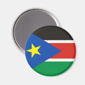 Südsudan-Land-lange Flagge Symbol Magnet (Vorderseite/Rückseite)