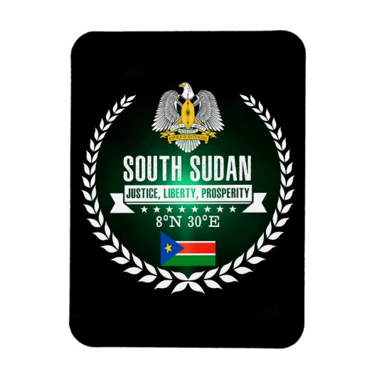 Südsudan Magnet (Vertikal)