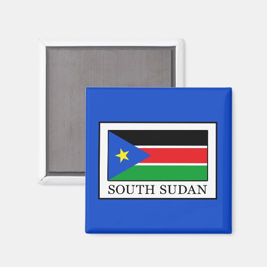 Südsudan Magnet (Vorderseite/Rückseite)