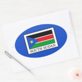 Südsudan Ovaler Aufkleber (Umschlag)