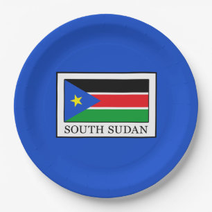 Südsudan Pappteller