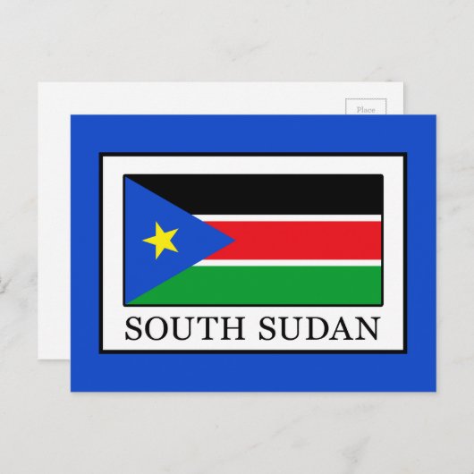 Südsudan Postkarte (Vorne/Hinten)