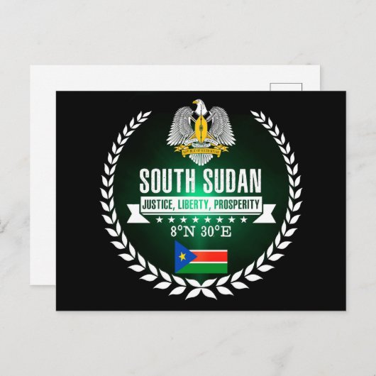Südsudan Postkarte (Vorne/Hinten)