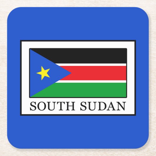 Südsudan Rechteckiger Pappuntersetzer (Vorderseite)