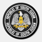 Südsudan-Runde Magnet (Vorne)
