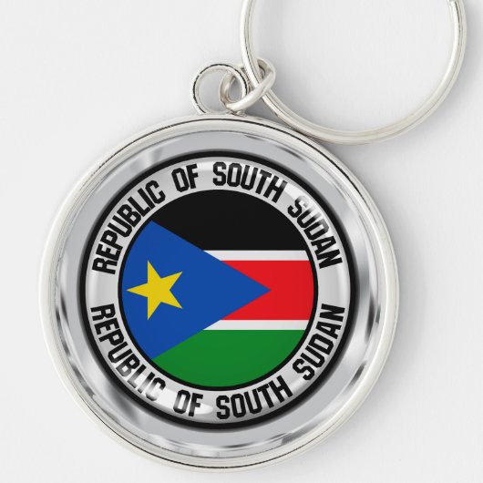 Südsudan-Runde Schlüsselanhänger (Vorne)