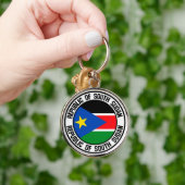 Südsudan-Runde Schlüsselanhänger (Hand)