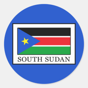 Südsudan Runder Aufkleber