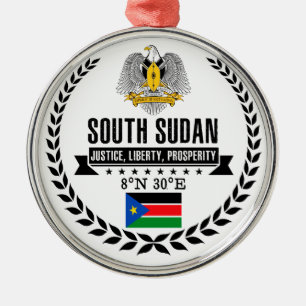 Südsudan Silbernes Ornament