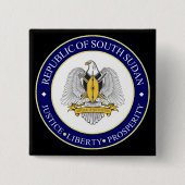 Südsudan-Symbol Button (Vorderseite)