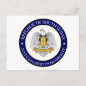 Südsudan-Symbol Postkarte (Vorderseite)