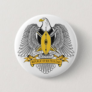 Südsudan-Wappen Button