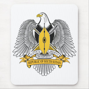 Südsudan-Wappen Mousepad