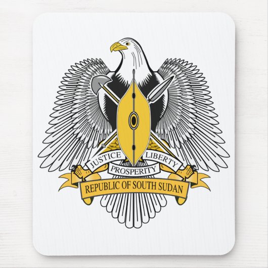 Südsudan-Wappen Mousepad (Vorne)