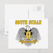 Südsudan-Wappen Postkarte (Vorne/Hinten)