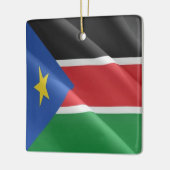 SÜDSUDAN, Waving Flag, Afrika, Keramikornament (Links)