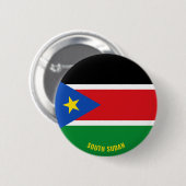 Südsudanesische Flagge Charming Patriotic Button (Vorne & Hinten)