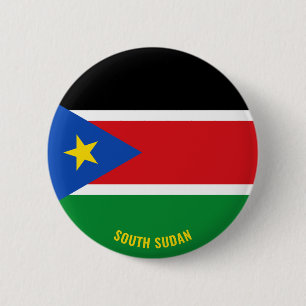 Südsudanesische Flagge Charming Patriotic Button