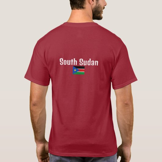 Südsudanesische Flagge, Flagge Südsudans T-Shirt (Rückseite)