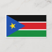 Südsudanesische Flagge, Flagge Südsudans Visitenkarte (Vorderseite)