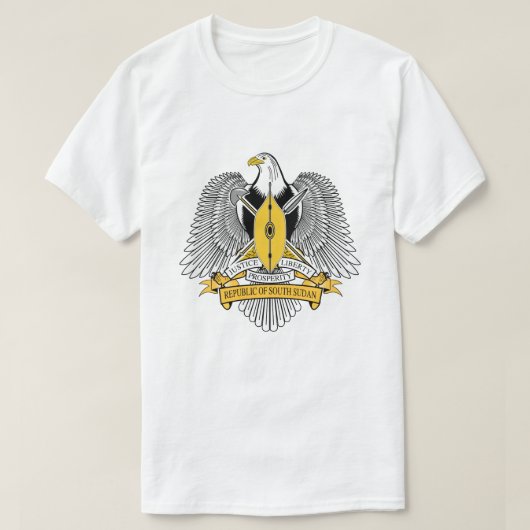Südsudans Wappen T - Shirt (Design vorne)