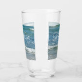 Sudsy Blue Atlantic Ocean Shore Individuelle Name  Glas (Links)