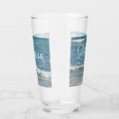 Sudsy Blue Atlantic Ocean Shore Individuelle Name Glas (Rechts)