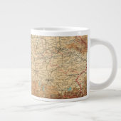 Südteil Deutschlands Jumbo-Tasse (Rechts)