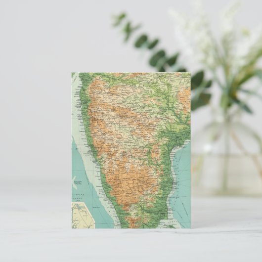 Südteil Indiens Postkarte (Stehend Vorderseite)