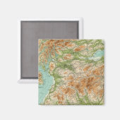 Südteil Schottlands Magnet (Vorderseite/Rückseite)