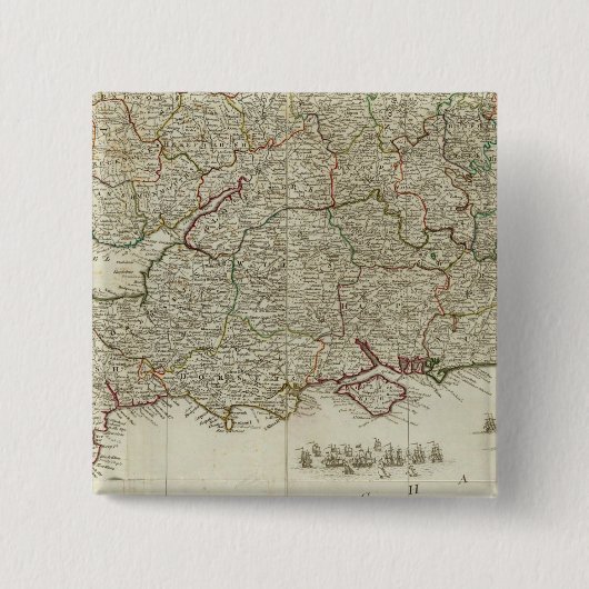 Südteil von England und Wales Button (Vorderseite)