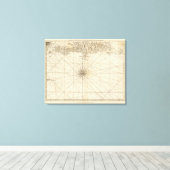 Südteil von St Domingo oder Hispaniola Leinwanddruck (Insitu (Holzboden))