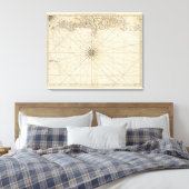 Südteil von St Domingo oder Hispaniola Leinwanddruck (Insitu (Schlafzimmer))