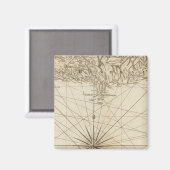 Südteil von St Domingo oder Hispaniola Magnet (Vorderseite/Rückseite)