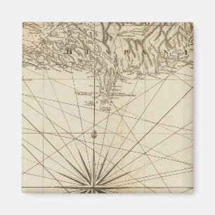 Südteil von St Domingo oder Hispaniola Magnet