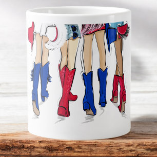 Südtexas Damen Cowboy Stiefel Hüte Maßanfertigung Jumbo-Tasse