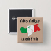 Südtirol – Alto Adige - Italien - Italia Button (Vorne & Hinten)